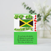 onafhankelijkheid van Jamaica Briefkaart (Staand voorkant)