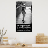 Onafhankelijkheid van langboarding poster (Keuken)
