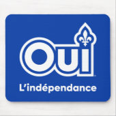 Onafhankelijkheid van Quebec JA Muismat (Voorkant)