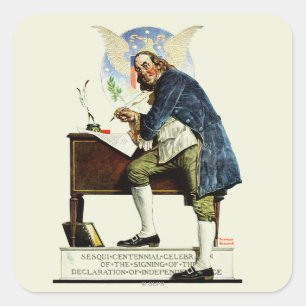 Onafhankelijkheid Vierkante Sticker