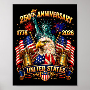 Onafhankelijkheid VS 250e verjaardag 1776 2026 Poster