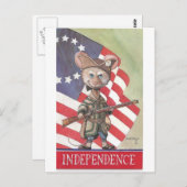 onafhankelijkheidmuis briefkaart (Voorkant / Achterkant)