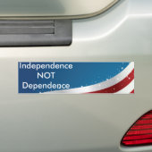 OnafhankelijkheidsBumpersticker Bumpersticker (Op auto)