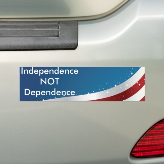 OnafhankelijkheidsBumpersticker Bumpersticker (Op auto)