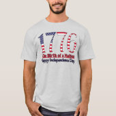 Onafhankelijkheidsdag 1776 t-shirt (Voorkant)