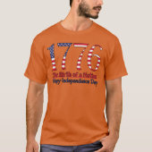 Onafhankelijkheidsdag 1776 t-shirt (Voorkant)