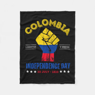 Onafhankelijkheidsdag 1810 Republiek Colombia 2023 Fleece Deken