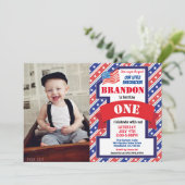 Onafhankelijkheidsdag 1e eerste verjaardag Jongen  Kaart (Staand voorkant)