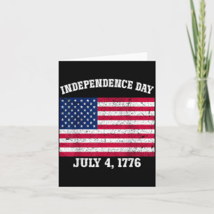 Onafhankelijkheidsdag 4 juli 1776 Amerikaanse vlag Kaart