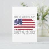 Onafhankelijkheidsdag - 4 juli 2022 informatiekaartje (Staand voorkant)