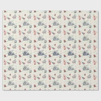 Onafhankelijkheidsdag 4 juli cadeaupapier