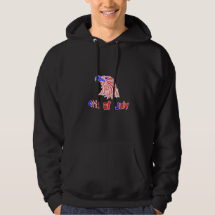 Onafhankelijkheidsdag 4 juli Eagle Hoodie