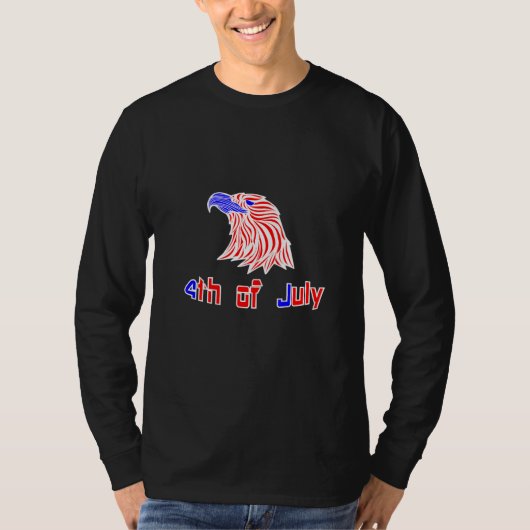 Onafhankelijkheidsdag 4 juli Eagle T-shirt (Voorkant)