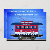 Onafhankelijkheidsdag 4 juli Feest BBQ Vuurwerk Kaart (Voorkant / Achterkant)