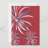 Onafhankelijkheidsdag 4 juli Feest Uitnodiging (Achterkant)