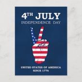 Onafhankelijkheidsdag, 4 juli, feestdagenkaart (Voorkant)