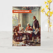 Onafhankelijkheidsdag, 4 juli Fine Art Kaart (Gele Bloem)