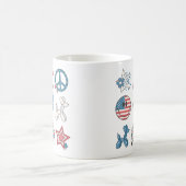 Onafhankelijkheidsdag 4 juli Groovy Koffiemok (Center)