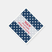 Onafhankelijkheidsdag 4 juli huwelijksfeest servet (Hoek)