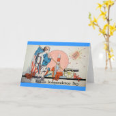  Onafhankelijkheidsdag / 4 juli Kaart (Gele Bloem)