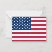 Onafhankelijkheidsdag 4 juli Kaart Patriottische V Notitiekaartje (Achterkant)