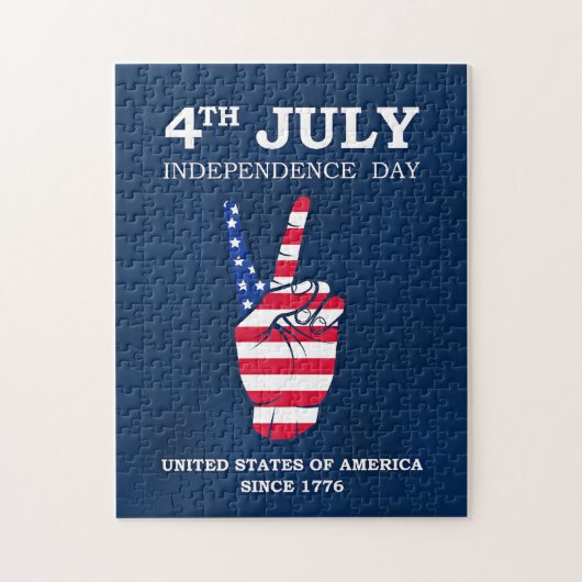 Onafhankelijkheidsdag, 4 juli, legpuzzel (Verticaal)