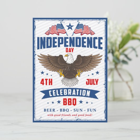 Onafhankelijkheidsdag 4 juli Partij Kaart (Staand voorkant)