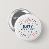 Onafhankelijkheidsdag 4 juli Patriottisch Amerikaa Ronde Button 5,7 Cm (Voorkant /achterkant)
