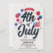 Onafhankelijkheidsdag 4 juli Patriottisch Kaart (Voorkant)