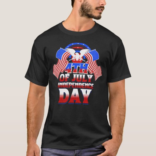 Onafhankelijkheidsdag 4 juli t-shirt (Voorkant)