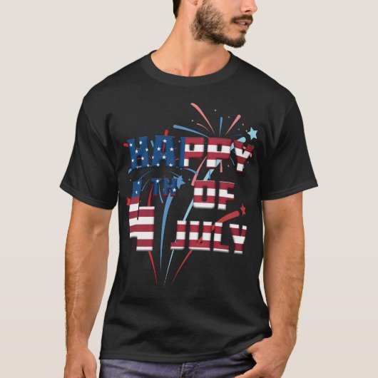 Onafhankelijkheidsdag 4 juli t-shirt (Voorkant)