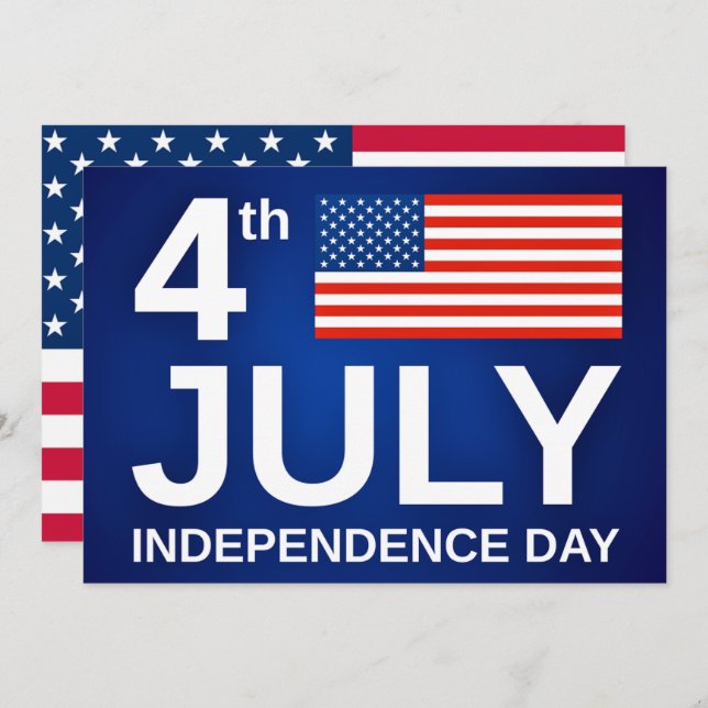 Onafhankelijkheidsdag - 4 juli - VS-vlag - patriot (Voorkant / Achterkant)
