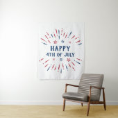 Onafhankelijkheidsdag 4e juli Patriottisch-Amerika Wandkleed (In situ)