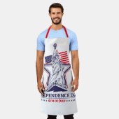 Onafhankelijkheidsdag 4e juli Schort (Gedragen)