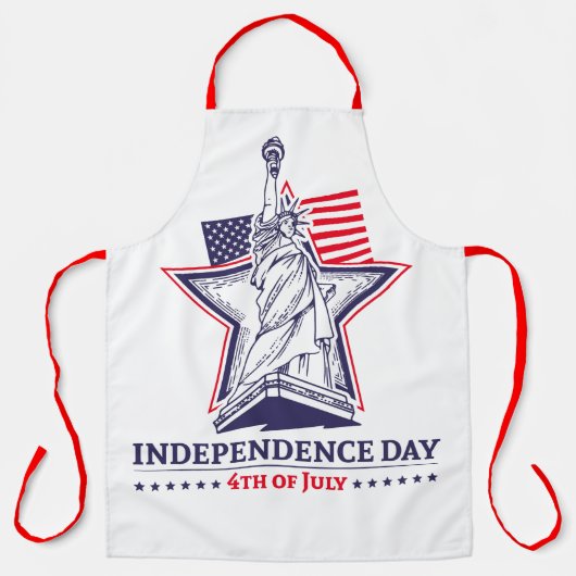 Onafhankelijkheidsdag 4e juli Schort (Voorkant)