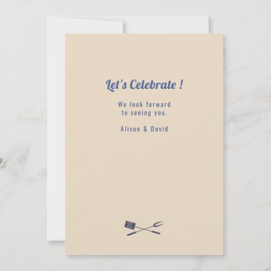  Onafhankelijkheidsdag 4e van JULY BBQ Kaart (Achterkant)