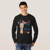 Onafhankelijkheidsdag 4th juli Leuke Patriottische T-shirt (Voorkant volledig)