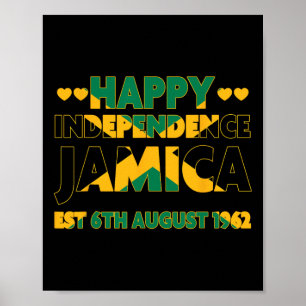 Onafhankelijkheidsdag 6 augustus 1962 Jamaicaanse  Poster
