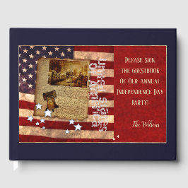 Onafhankelijkheidsdag (aanpasbaar) gastenboek