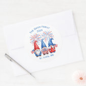 Onafhankelijkheidsdag Aanpasbare Gnome Stickers (Envelop)