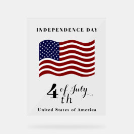 Onafhankelijkheidsdag Acryl Teken – USA Pride Acryl Bord