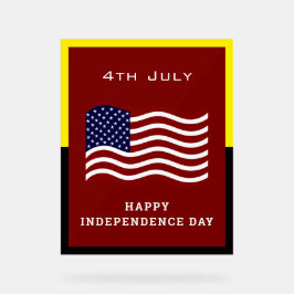 Onafhankelijkheidsdag Acryl Teken – USA Pride Acryl Bord