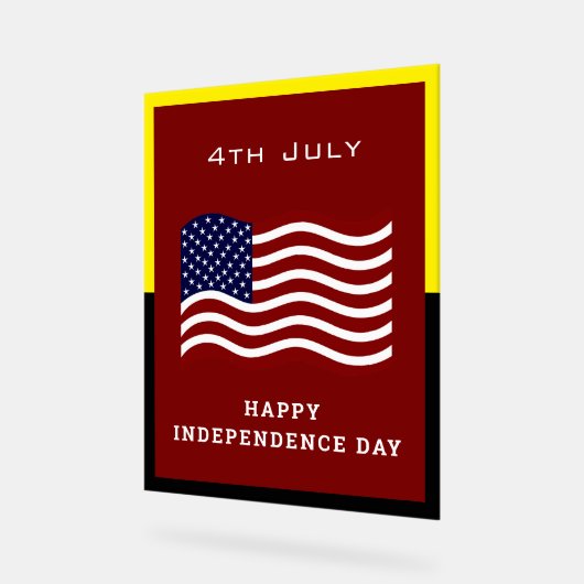 Onafhankelijkheidsdag Acryl Teken – USA Pride Acryl Bord (Hoek)