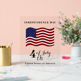 Onafhankelijkheidsdag Acryl Teken – USA Pride Bord