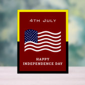 Onafhankelijkheidsdag Acryl Teken – USA Pride Bord (Neutraal)