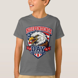 Onafhankelijkheidsdag Adelaar Varsity Stijl Patrio T-shirt
