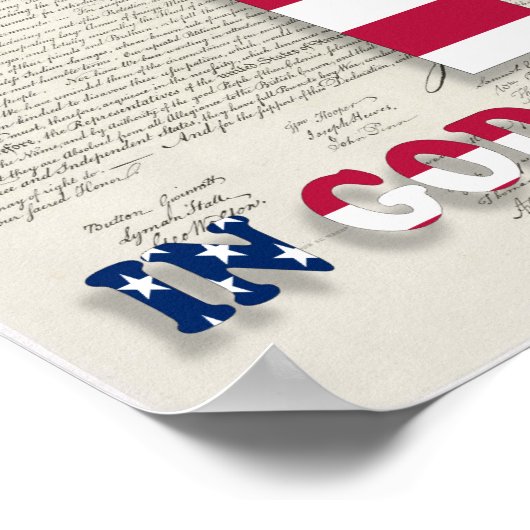 Onafhankelijkheidsdag afdrukken poster (Hoek)