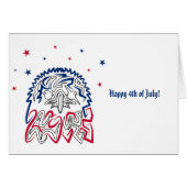 Onafhankelijkheidsdag Amerikaanse adelaar (Voorkant Horizontaal)