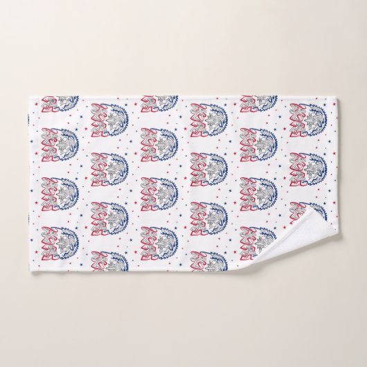 Onafhankelijkheidsdag Amerikaanse adelaar Bad Handdoek (Handdoek)