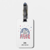 Onafhankelijkheidsdag Amerikaanse adelaar Bagagelabel (Achterkant verticaal)